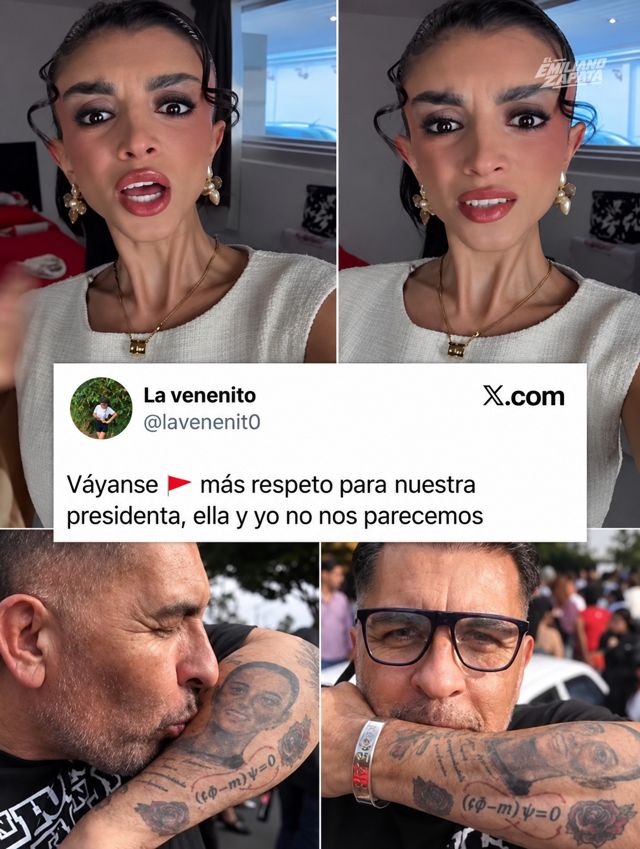 "No es Melany": la broma de La Venenito sobre un tatuaje de la presidenta Sheinbaum